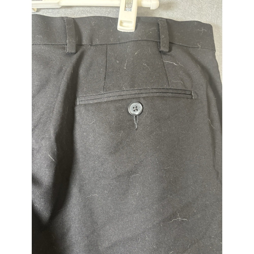 Calvin Klein Jerome Dress Pants Mens 36x30 Black Slim Stretch Work - Picture 11 of 16